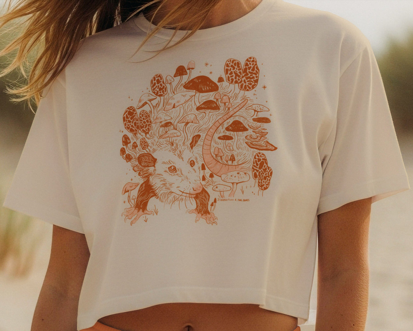 Mushroom Forest Cropped Tee