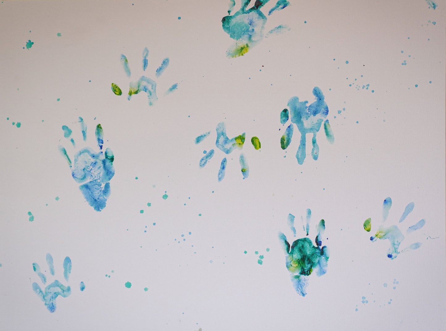 Raccoon Finger Paintings