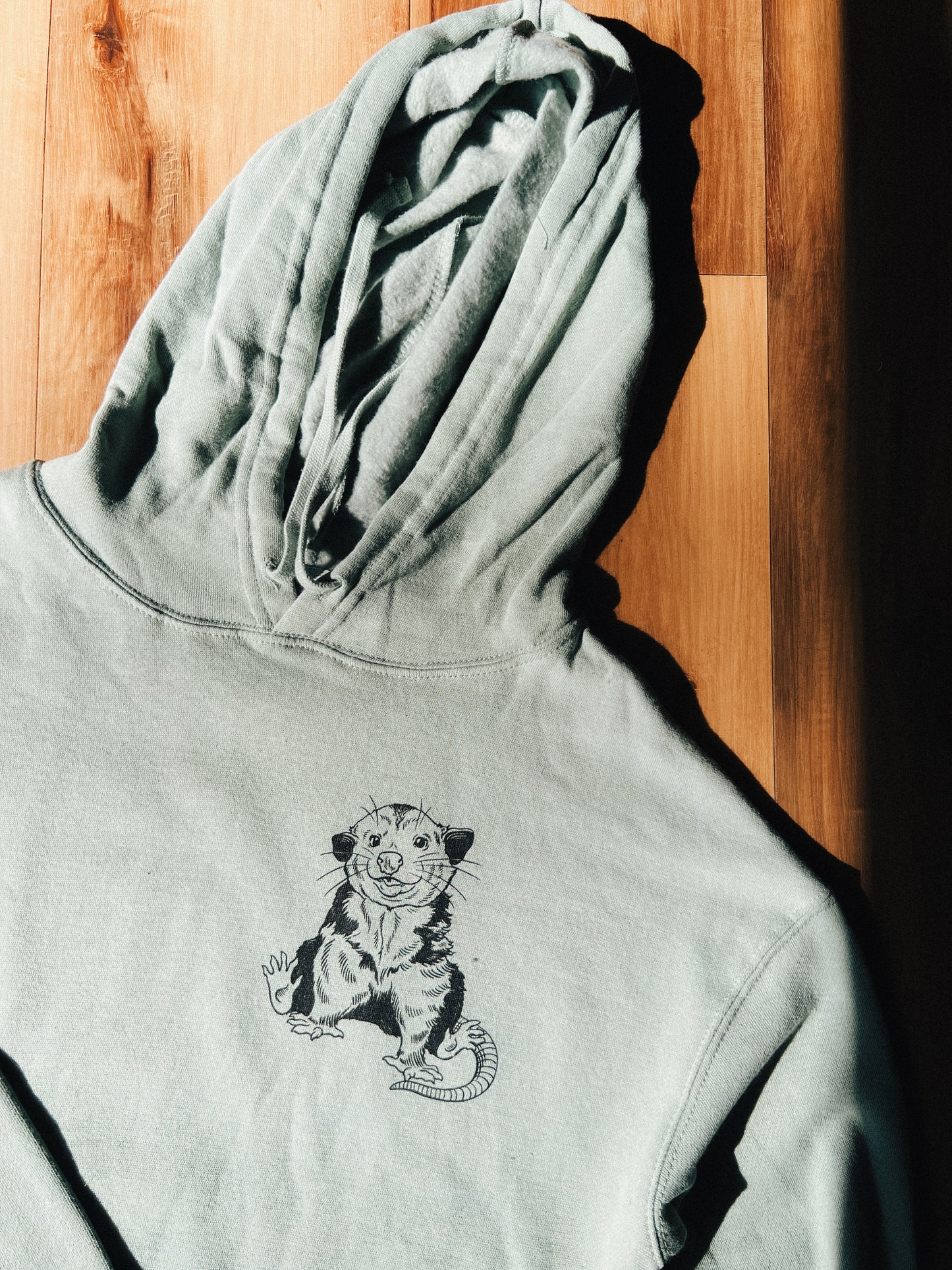 Mushroom The Opossum Cropped Hoodie