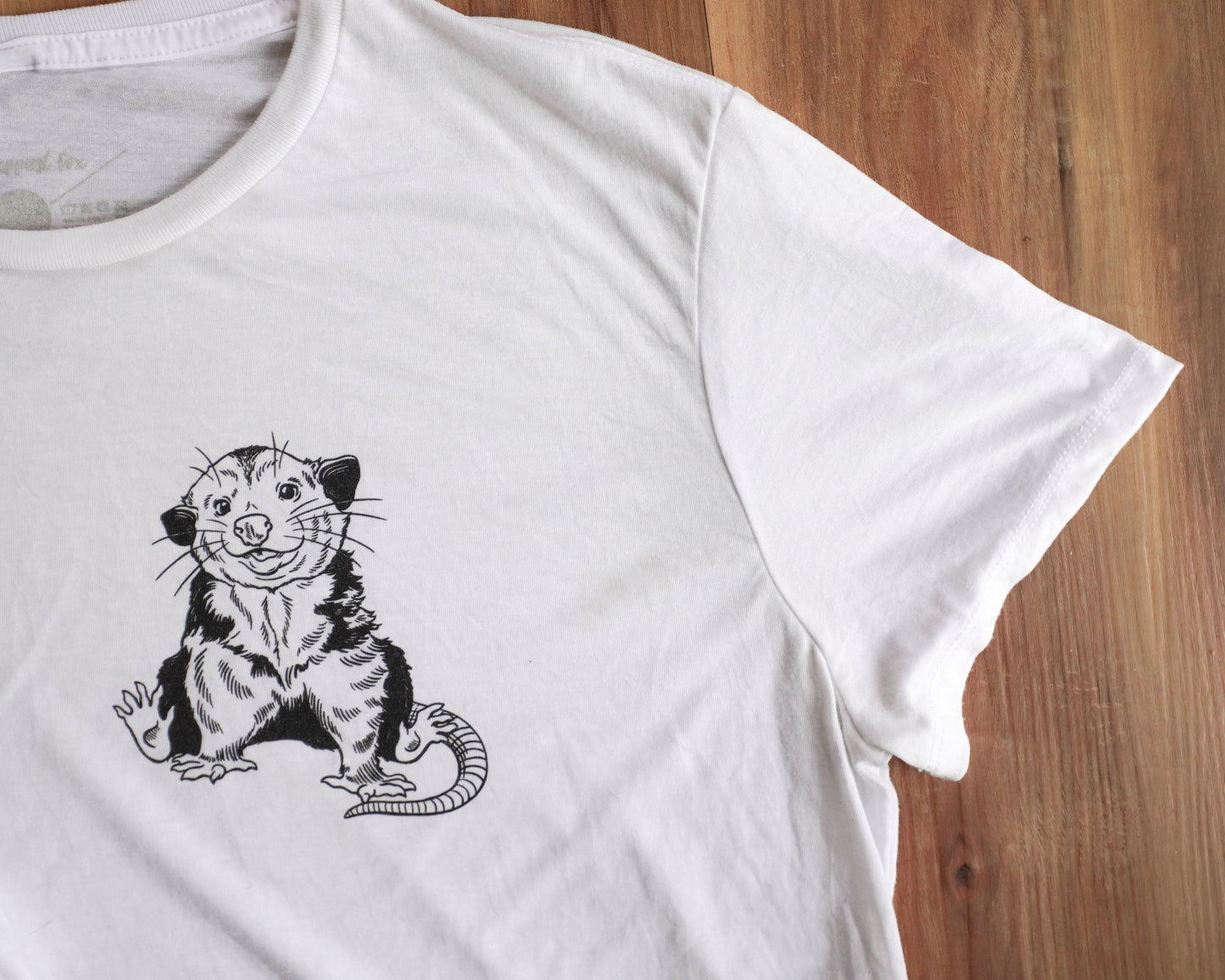 Opossum Flowy Cropped Tee