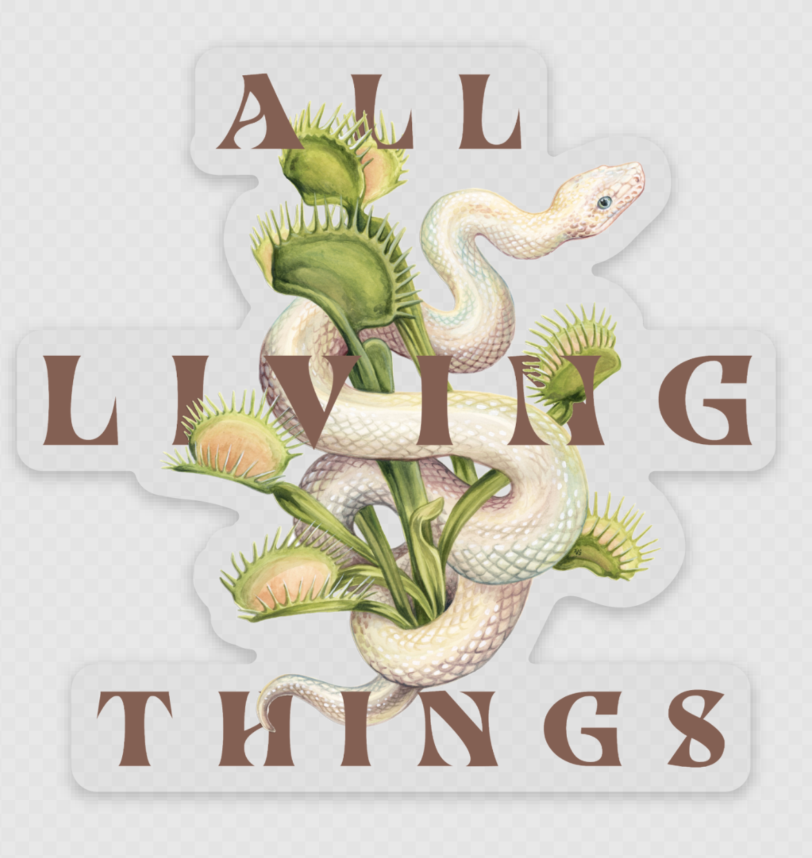 All Living Things Weatherproof Sticker