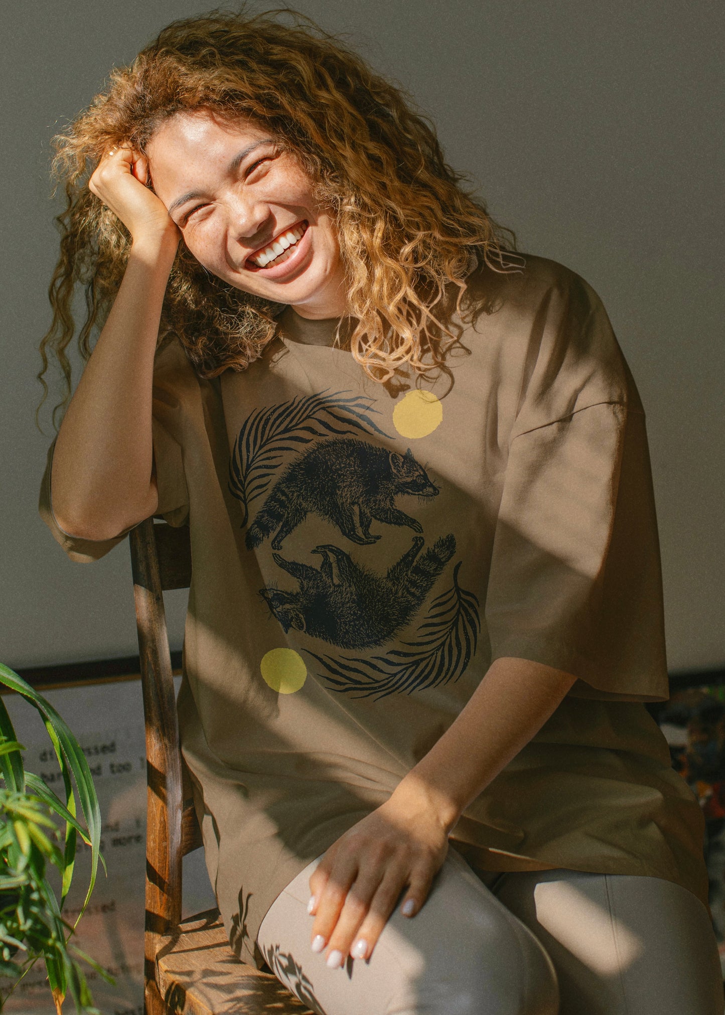 Raccoon Reflections Vintage Style T-shirt