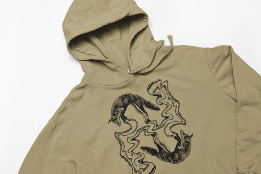String Theory Cropped Fox Hoodie