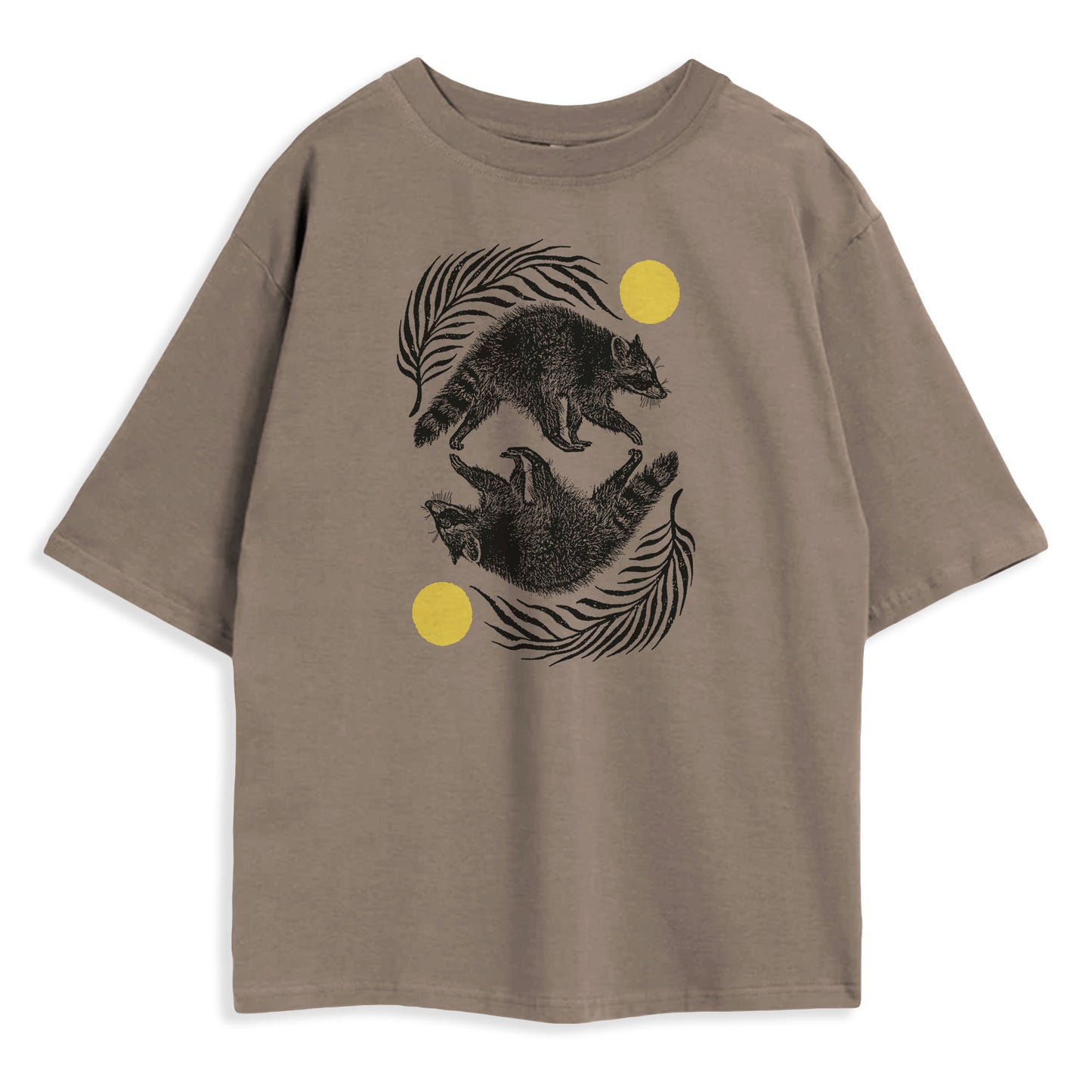 Raccoon Reflections Vintage Style T-shirt