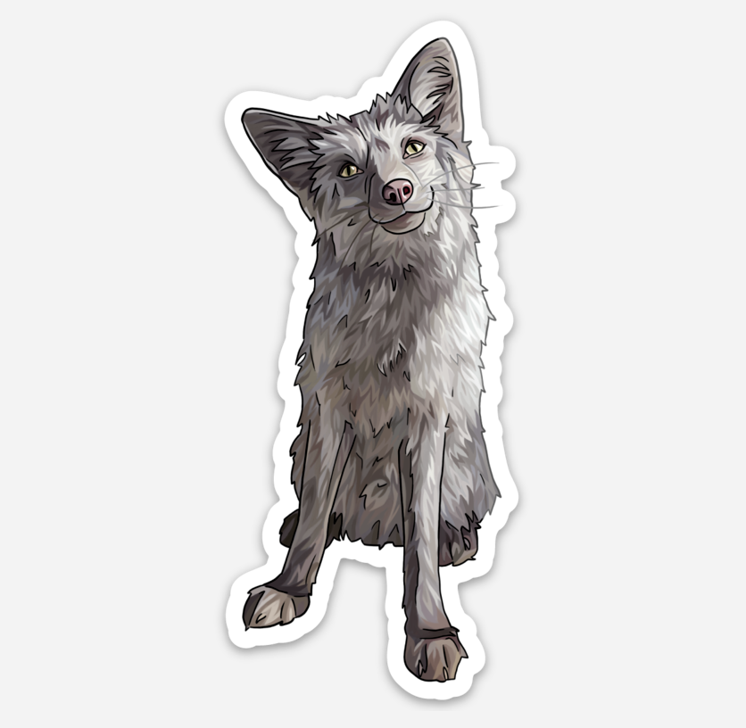 Lore The Fox Vinyl Weatherproof Sticker