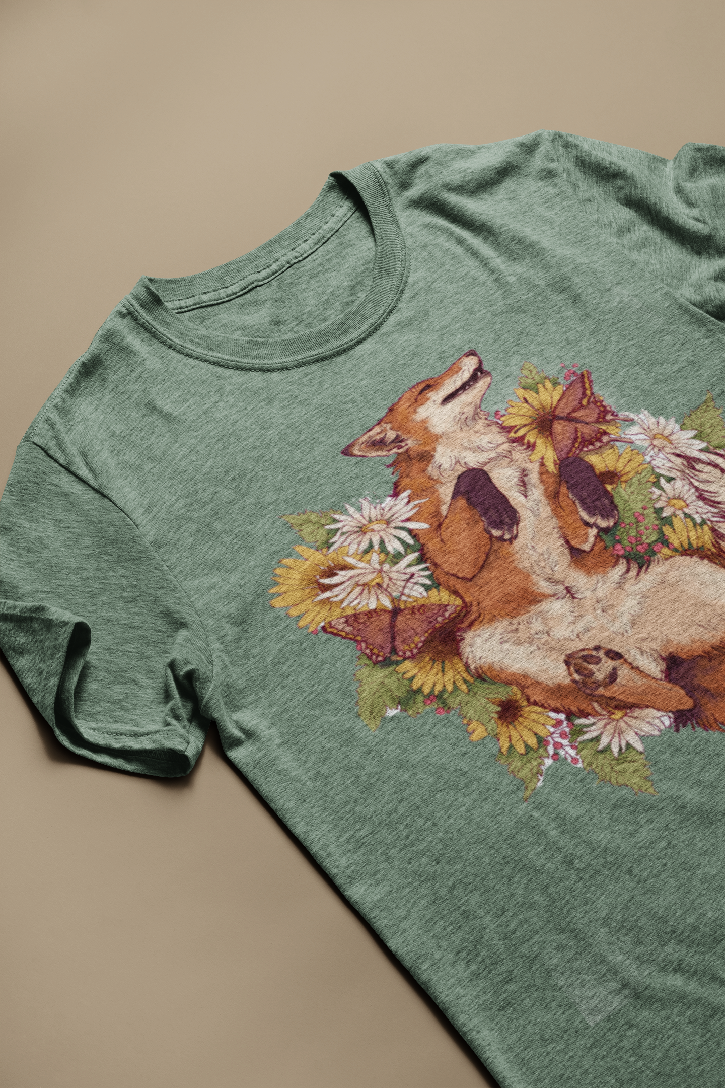 Floral Fox Tee