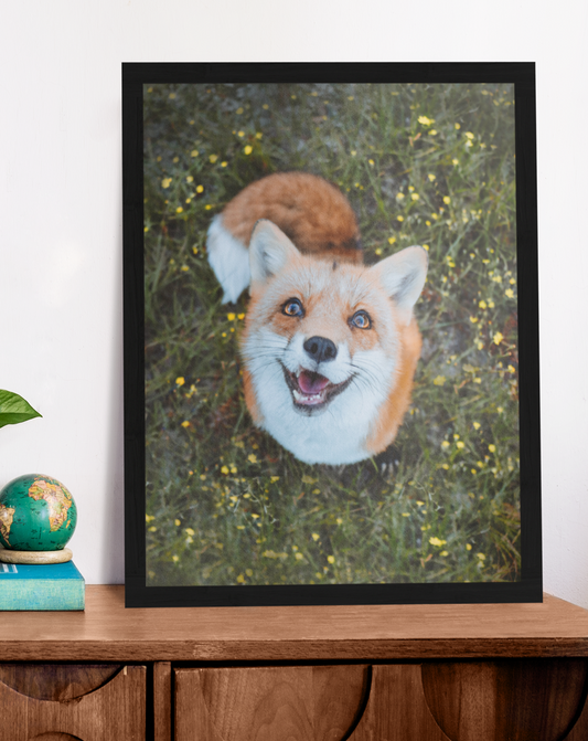 Juniper The Fox Wildflower Poster