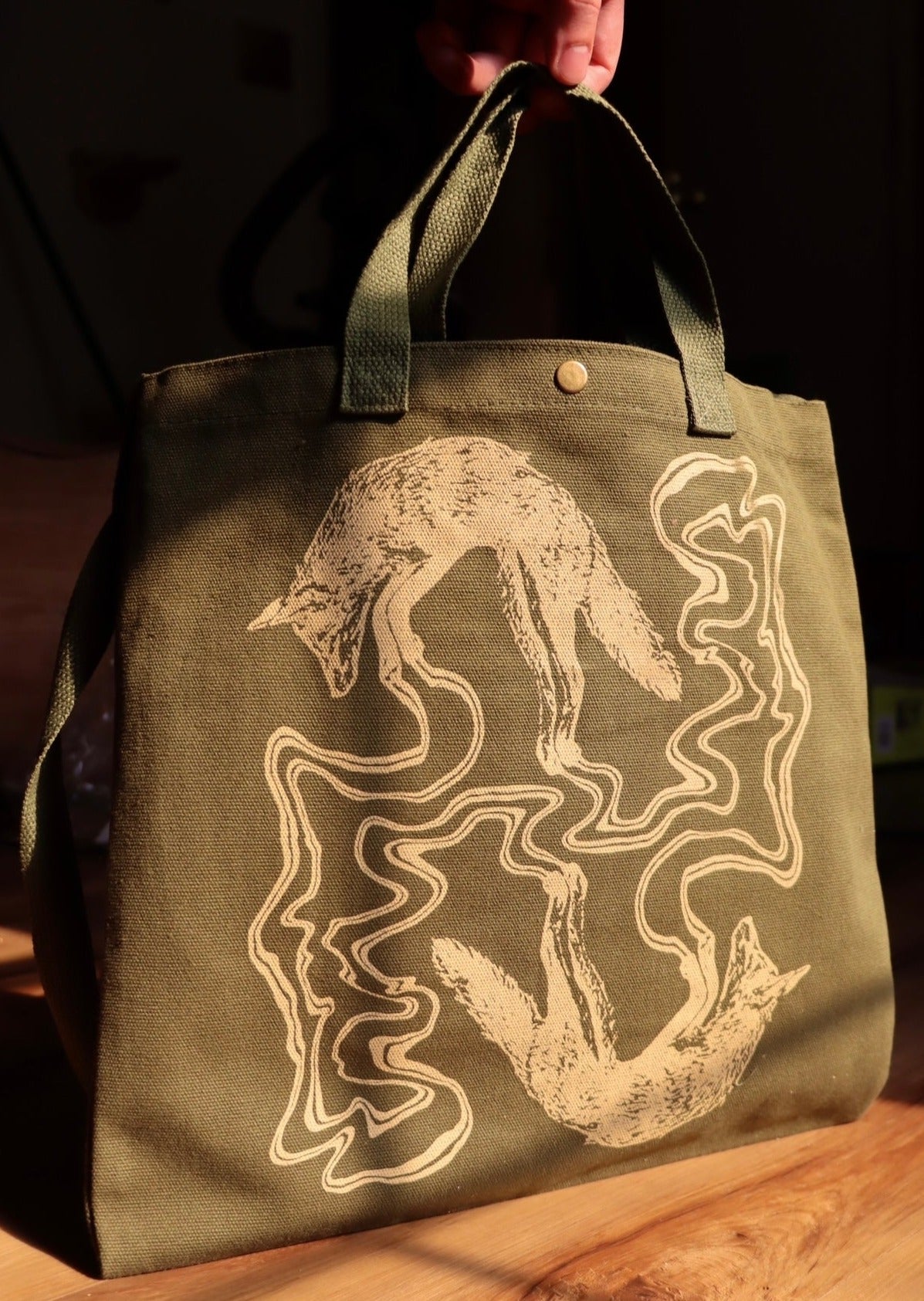 String Theory Canvas Tote