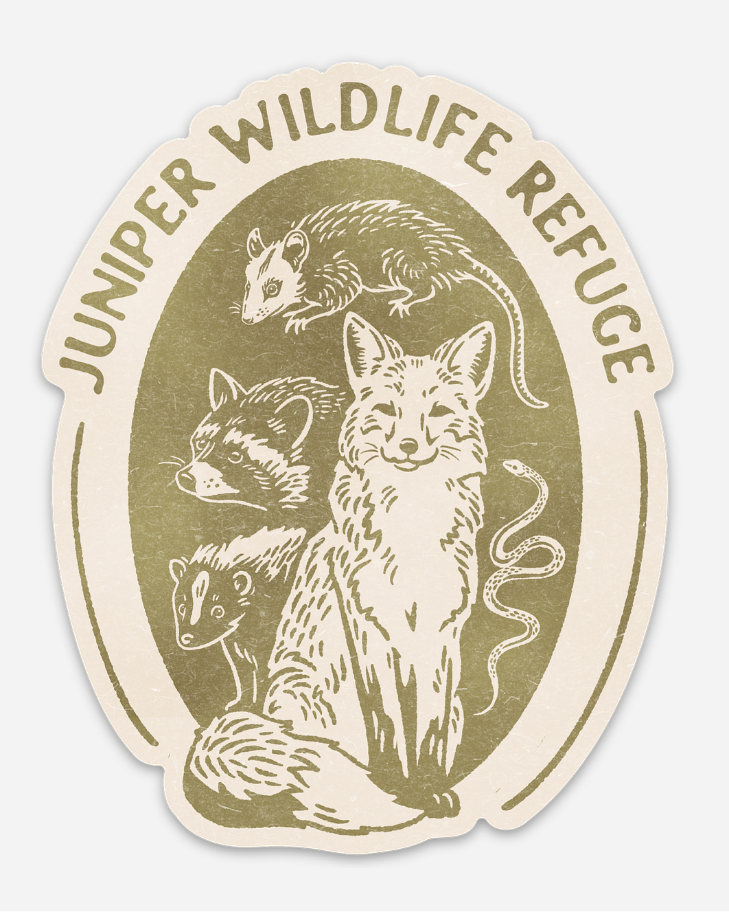Juniper Wildlife Refuge Vinyl Sticker