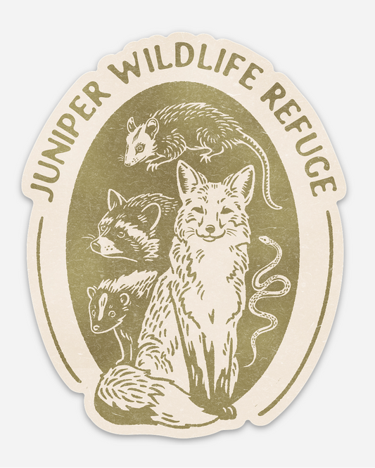 Juniper Wildlife Refuge Vinyl Sticker