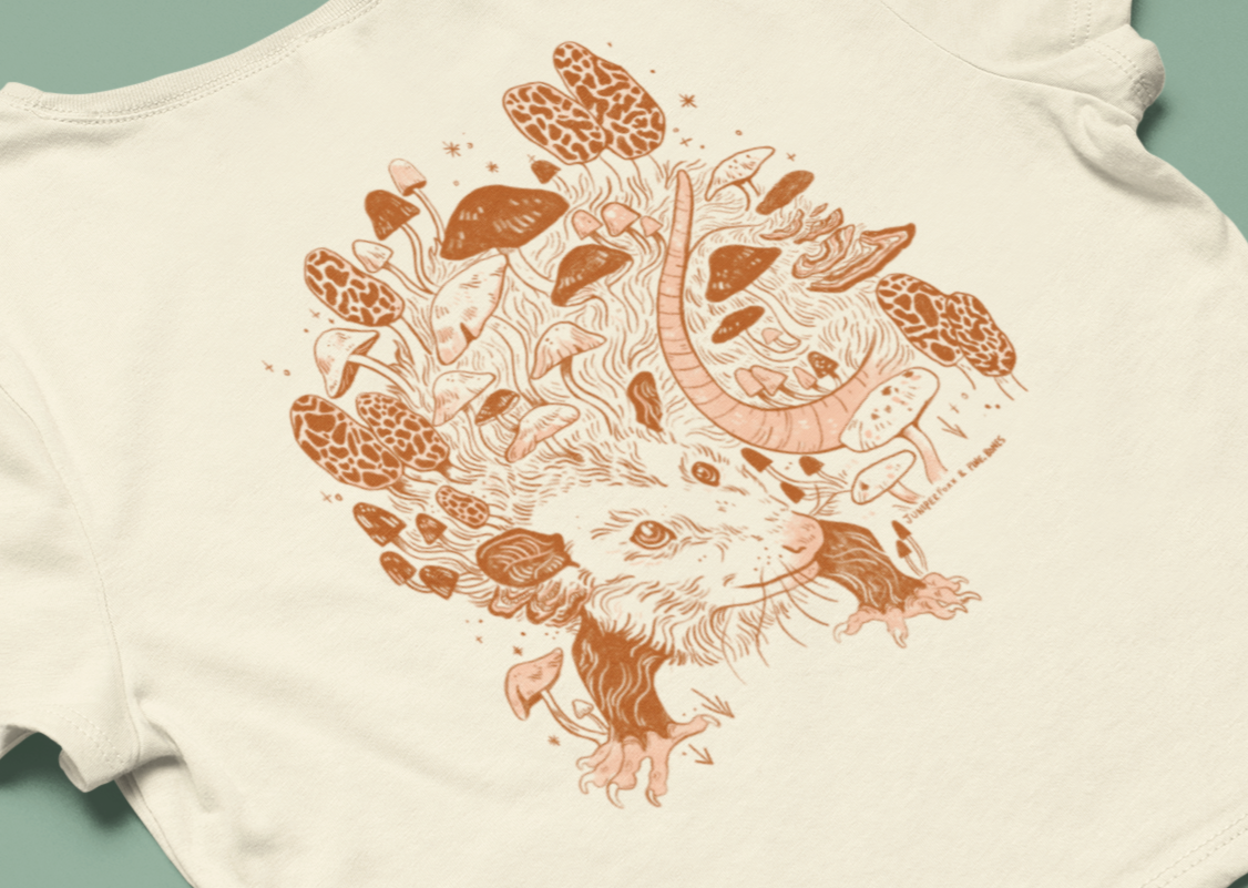 Mushroom Forest Cropped Tee