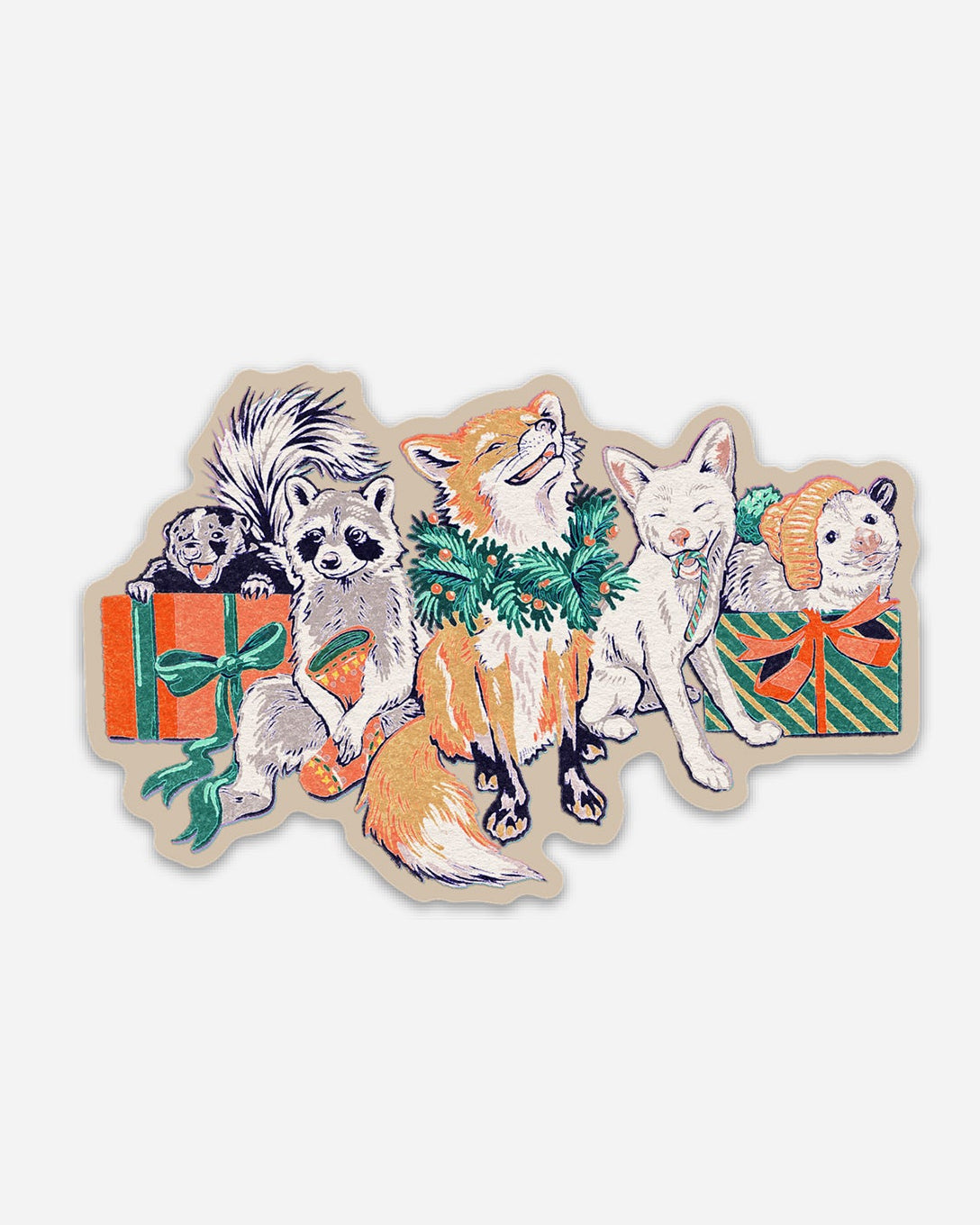 Juniper Wildlife Refuge Christmas Sticker