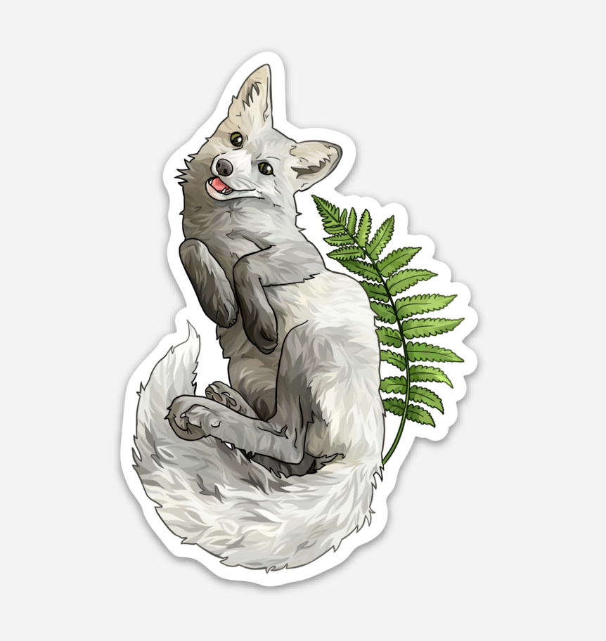 Fern The Fox Vinyl Weatherproof Sticker